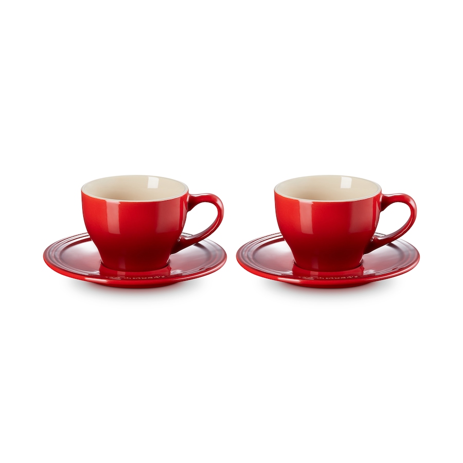 Image 218835_CER.jpg, Product 218-835 / Price $65.00, Le Creuset Classic 0.2L Cappuccino Cups and Saucers (set of 2) from Le Creuset on TSC.ca's Kitchen department