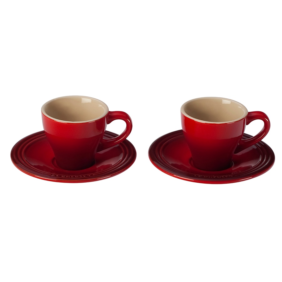 Image 218836_CER.jpg, Product 218-836 / Price $55.00, Le Creuset Classic 0.7L Espresso Cups and Saucers (set of 2) from Le Creuset on TSC.ca's Kitchen department