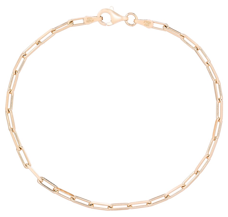 Jewellery Bracelets Silver Gallery Sterling Silver Fine Paper Clip