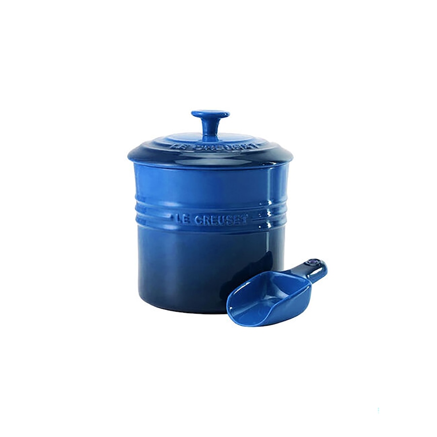 Image 219068_BBY.jpg, Product 219-068 / Price $75.00, Le Creuset 1.9L Pet Food Container with Scoop Cerise from Le Creuset on TSC.ca's Home & Garden department