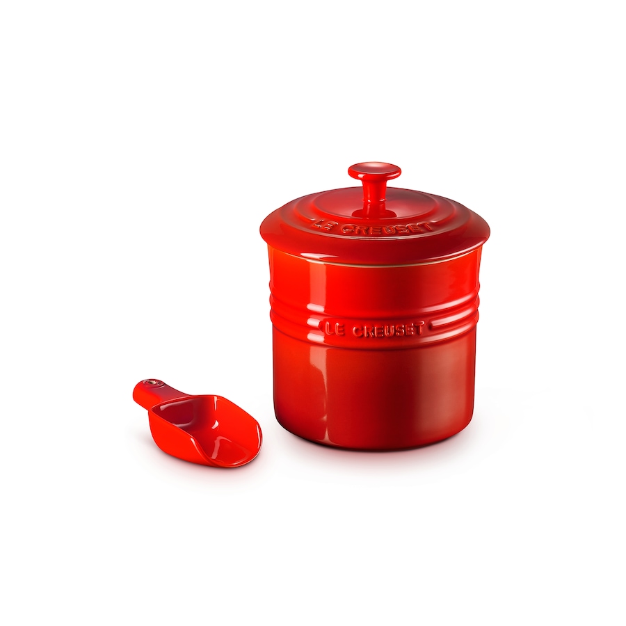 Image 219068_CER.jpg, Product 219-068 / Price $75.00, Le Creuset 1.9L Pet Food Container with Scoop Cerise from Le Creuset on TSC.ca's Home & Garden department