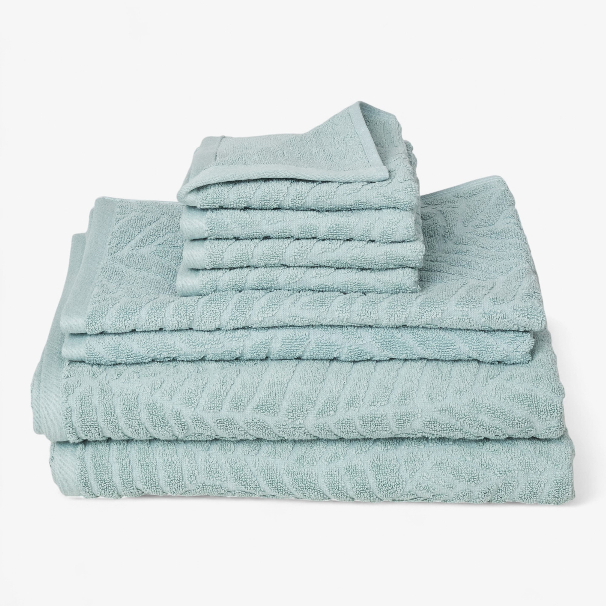 Home Suite Leaf 8-Piece Cotton Towel Set - TSC.ca