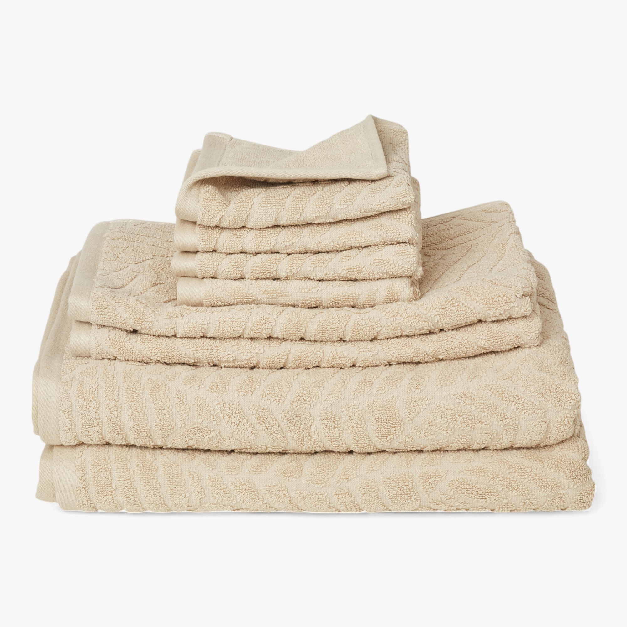 Home Suite Leaf 8-Piece Cotton Towel Set - TSC.ca