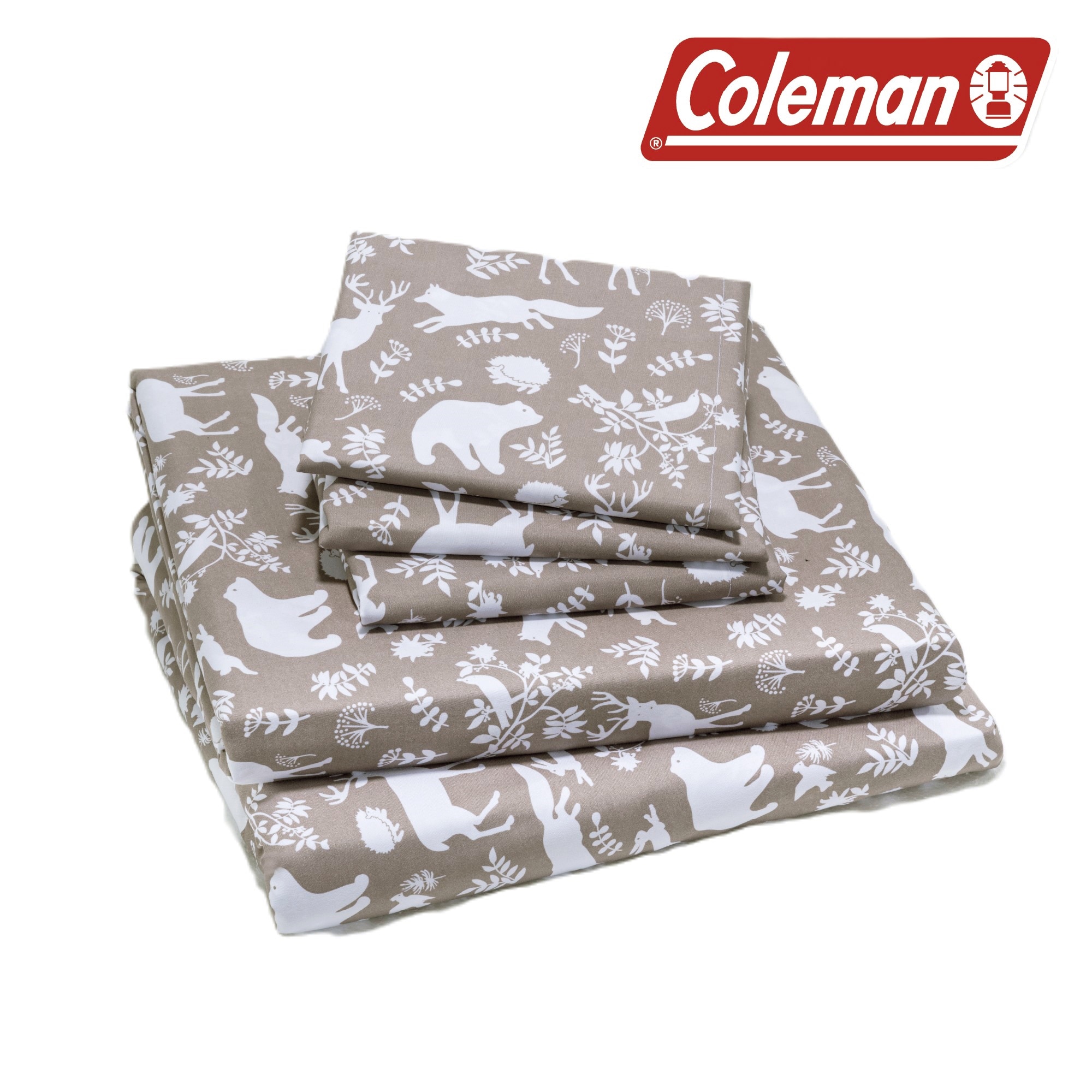 Coleman Queen Size hotsell 4 piece Flannel Sheet Set Stag Pattern