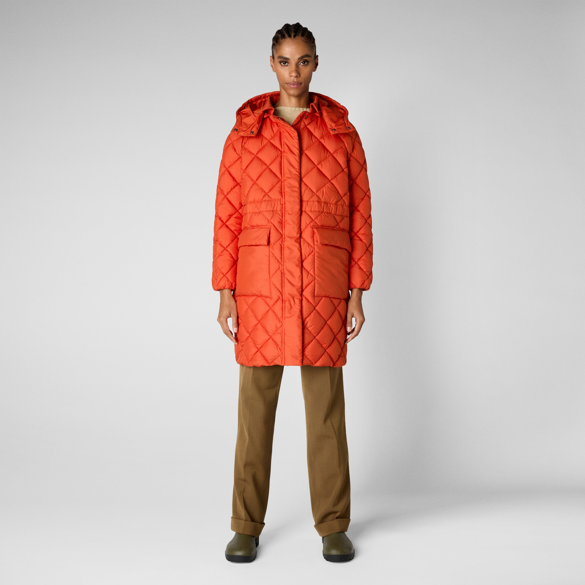 save the duck red jacket