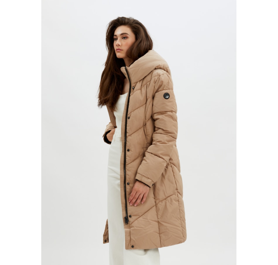Image 219292_ALTMORE2.jpg, Product 219-292 / Price $79.33, Point Zero Long Hooded Chevron Quilted Puffer Jacket from Point Zero on TSC.ca's Fashion department