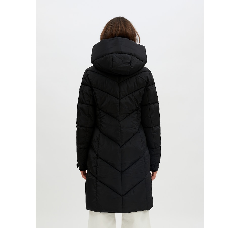 Image 219292_ALTMORE5.jpg, Product 219-292 / Price $79.33, Point Zero Long Hooded Chevron Quilted Puffer Jacket from Point Zero on TSC.ca's Fashion department