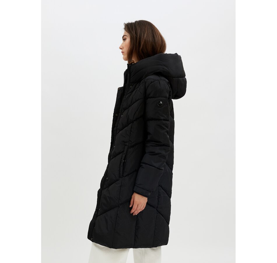 Image 219292_ALTMORE6.jpg, Product 219-292 / Price $79.33, Point Zero Long Hooded Chevron Quilted Puffer Jacket from Point Zero on TSC.ca's Fashion department
