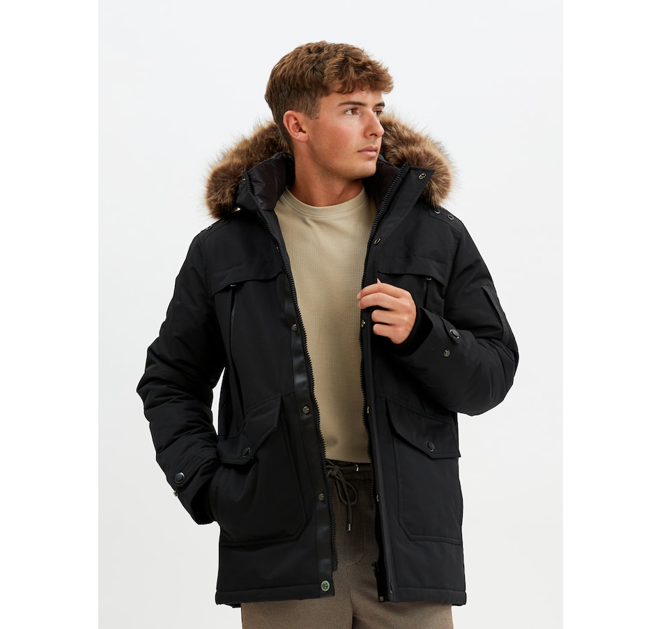 Point Zero Mariano Hooded Parka With Quilted Micro Fleece Lining