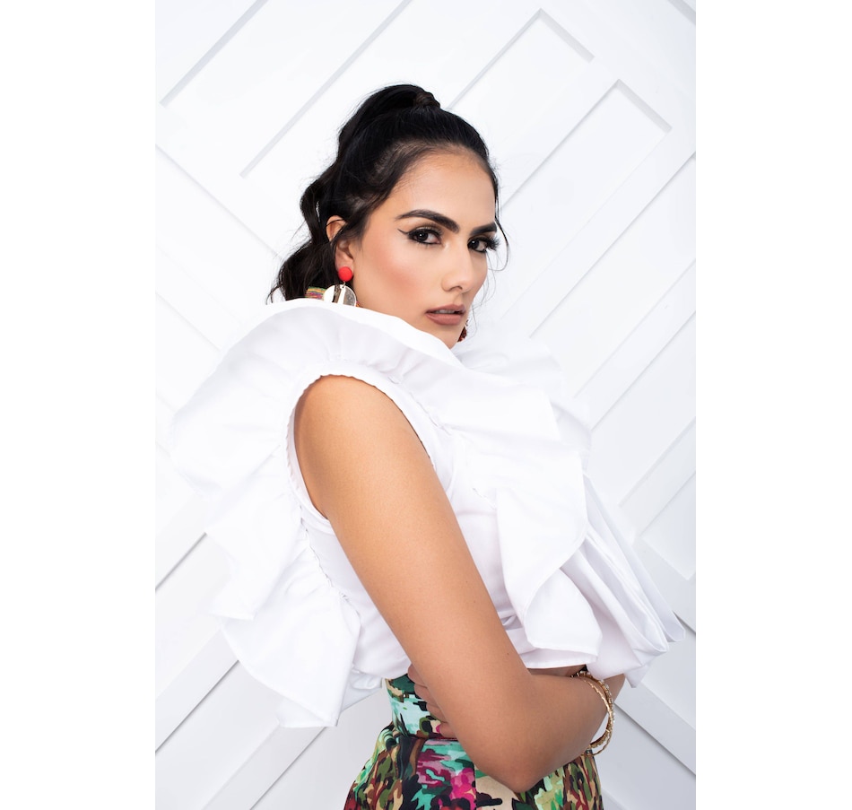 Image 219361_ALTMORE1.jpg, Product 219-361 / Price $59.33, Kaela Kay Yaya Sleeveless Ruffle Bow Blouse from Kaela Kay on TSC.ca's Fashion department