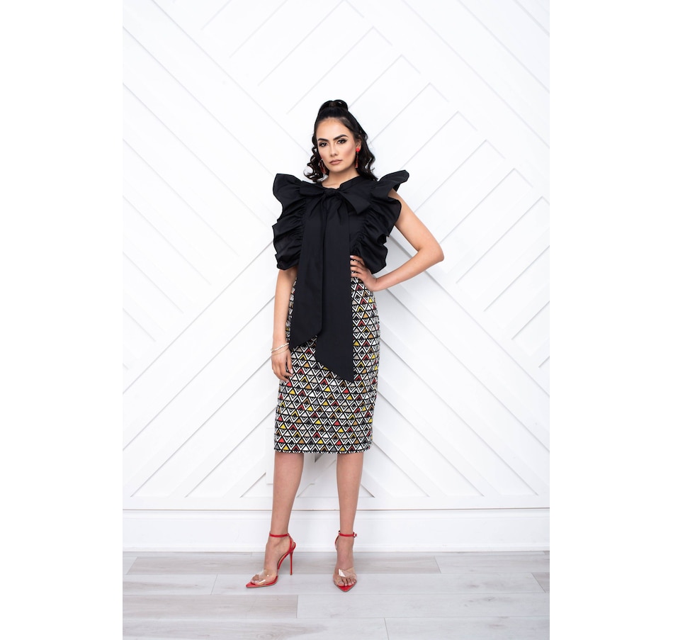 Image 219361_ALTMORE2.jpg, Product 219-361 / Price $59.33, Kaela Kay Yaya Sleeveless Ruffle Bow Blouse from Kaela Kay on TSC.ca's Fashion department