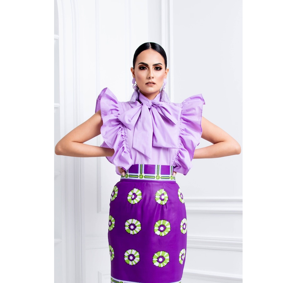 Image 219361_LLC.jpg, Product 219-361 / Price $59.33, Kaela Kay Yaya Sleeveless Ruffle Bow Blouse from Kaela Kay on TSC.ca's Fashion department