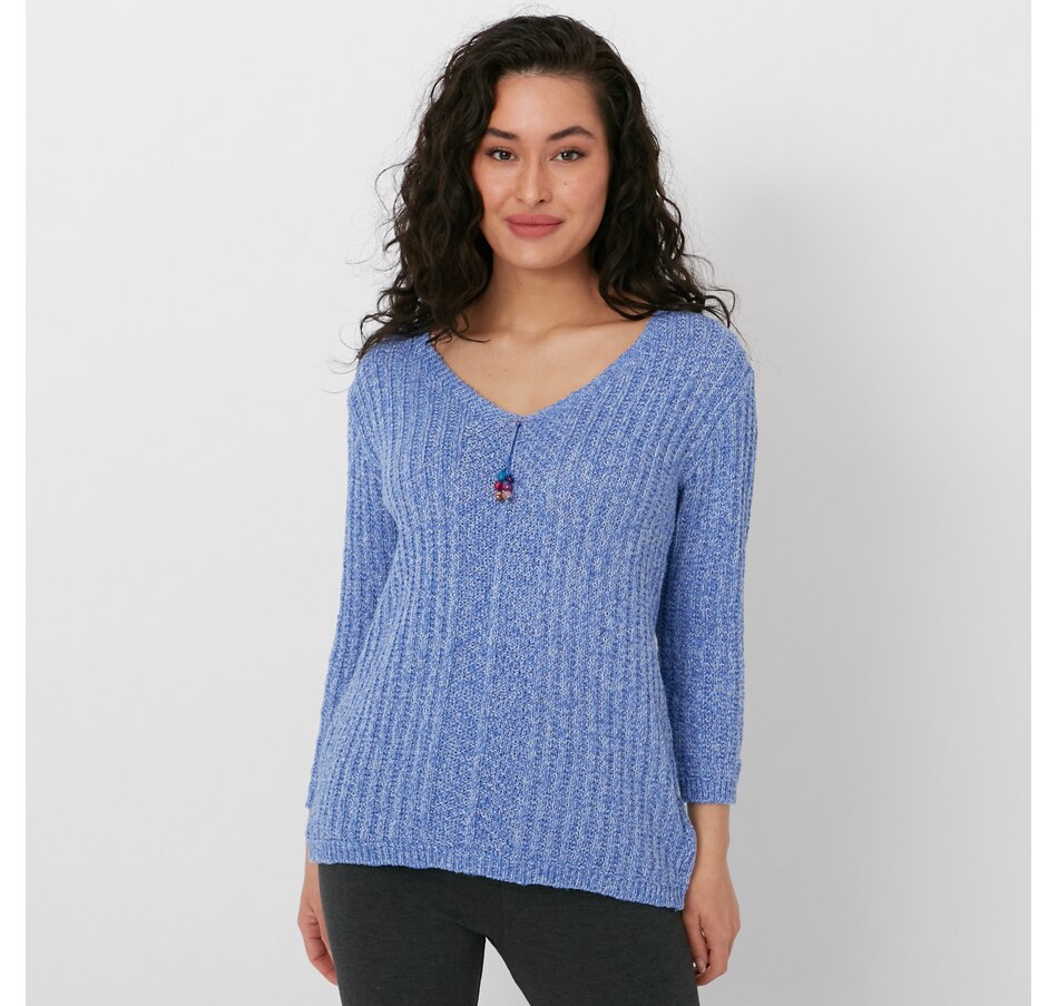 Image 219457_BLU.jpg, Product 219-457 / Price $44.33, Parkhurst Laylah V Neck Pullover from Parkhurst on TSC.ca's Fashion department