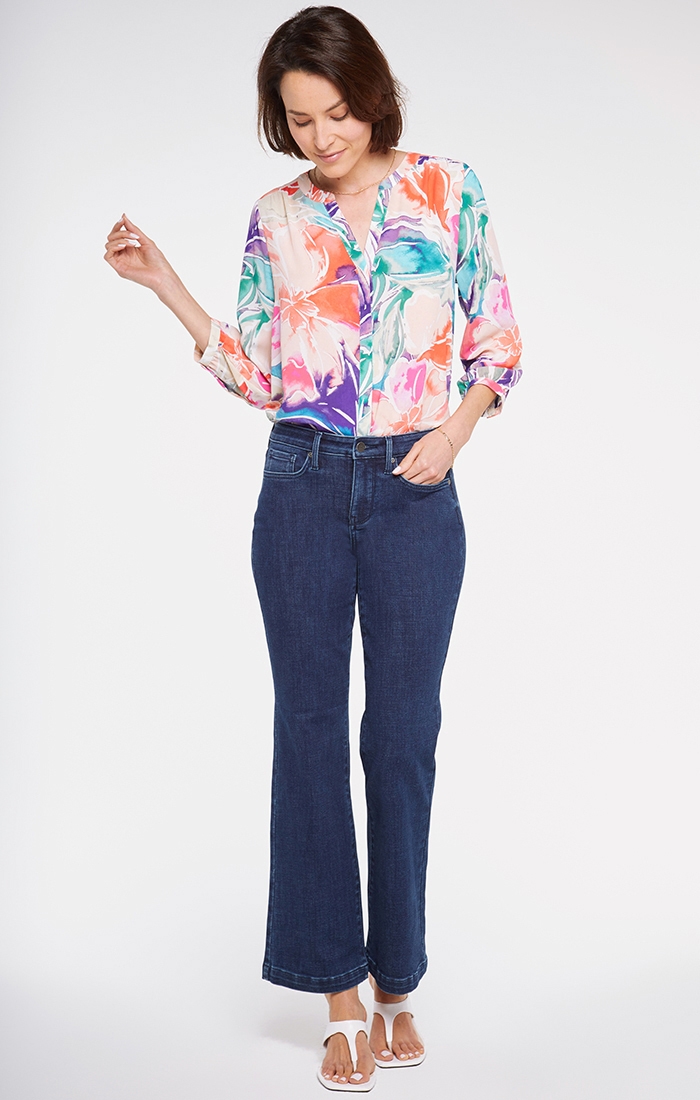 NYDJ Waist Match Relaxed Flared Jeans