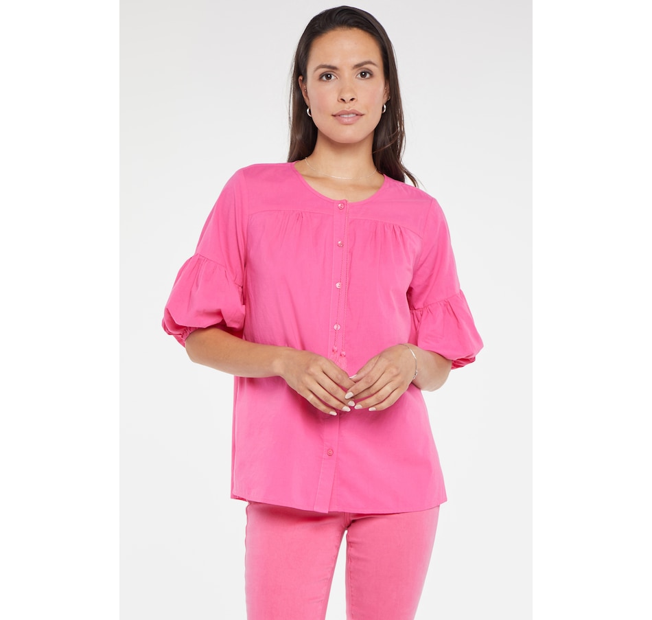 Image 219487_PNP.jpg, Product 219-487 / Price $34.33, NYDJ Short Sleeve Boho Blouse from NYDJ on TSC.ca's Fashion department