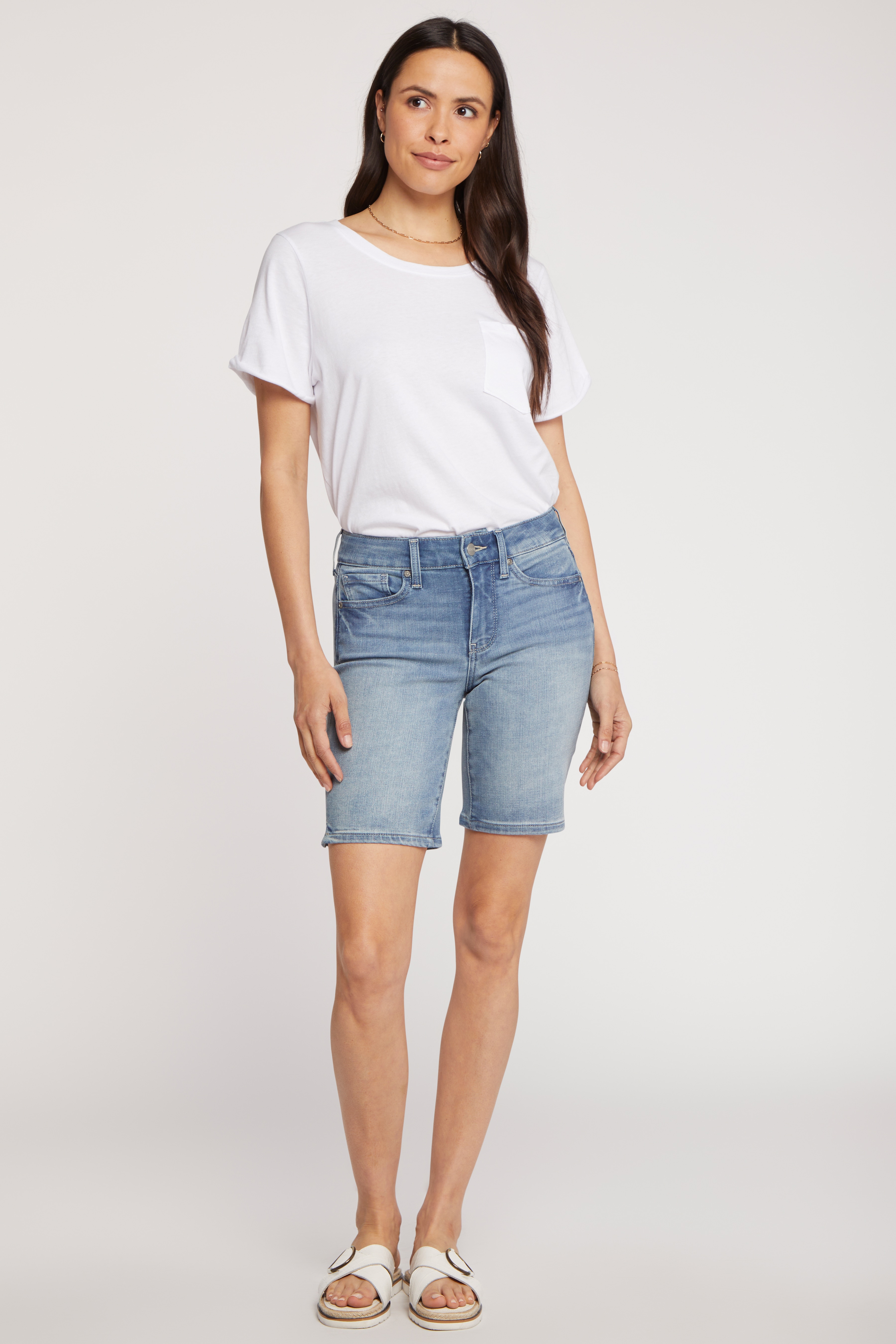 Nydj white hot sale shorts