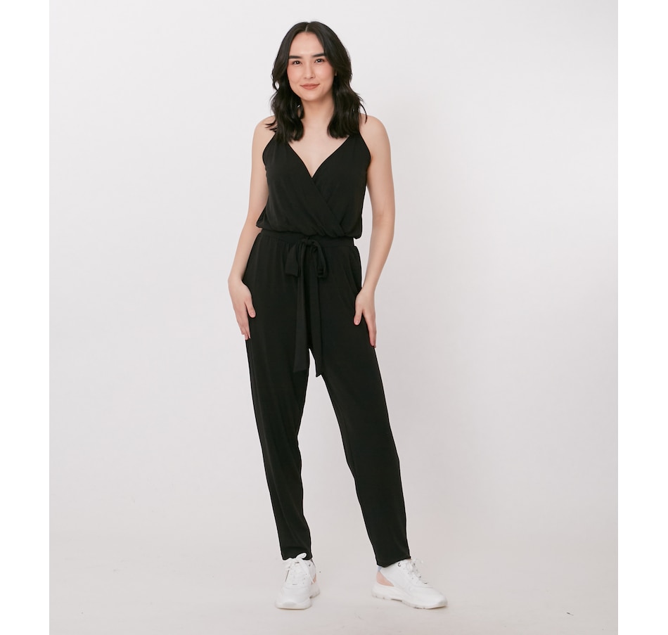 Image 219531_BLK.jpg, Product 219-531 / Price $39.33, Crystal Kobe Sleeveless Wrap Jumpsuit from Crystal Kobe on TSC.ca's Clothing & Shoes department
