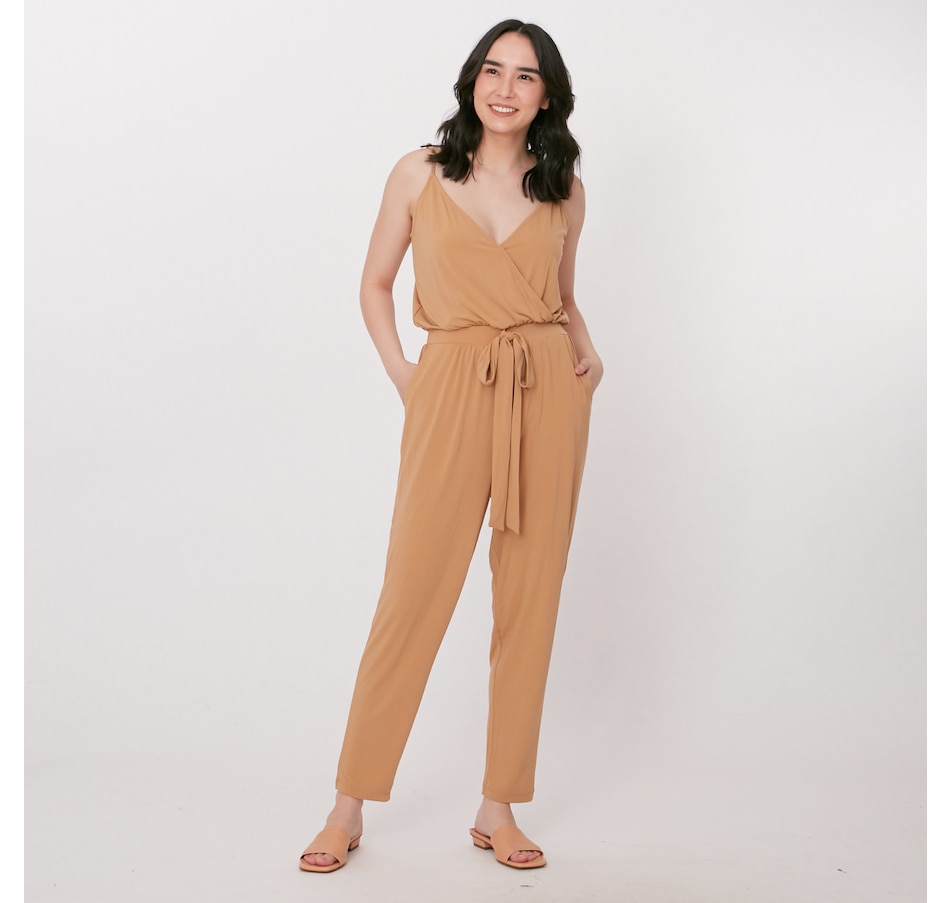 Image 219531_CML.jpg, Product 219-531 / Price $125.00, Crystal Kobe Sleeveless Wrap Jumpsuit from Crystal Kobe on TSC.ca's Clothing & Shoes department