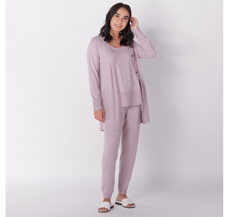 Cuddl Duds Luxe Sweater Knit 3-Piece Lounge Set