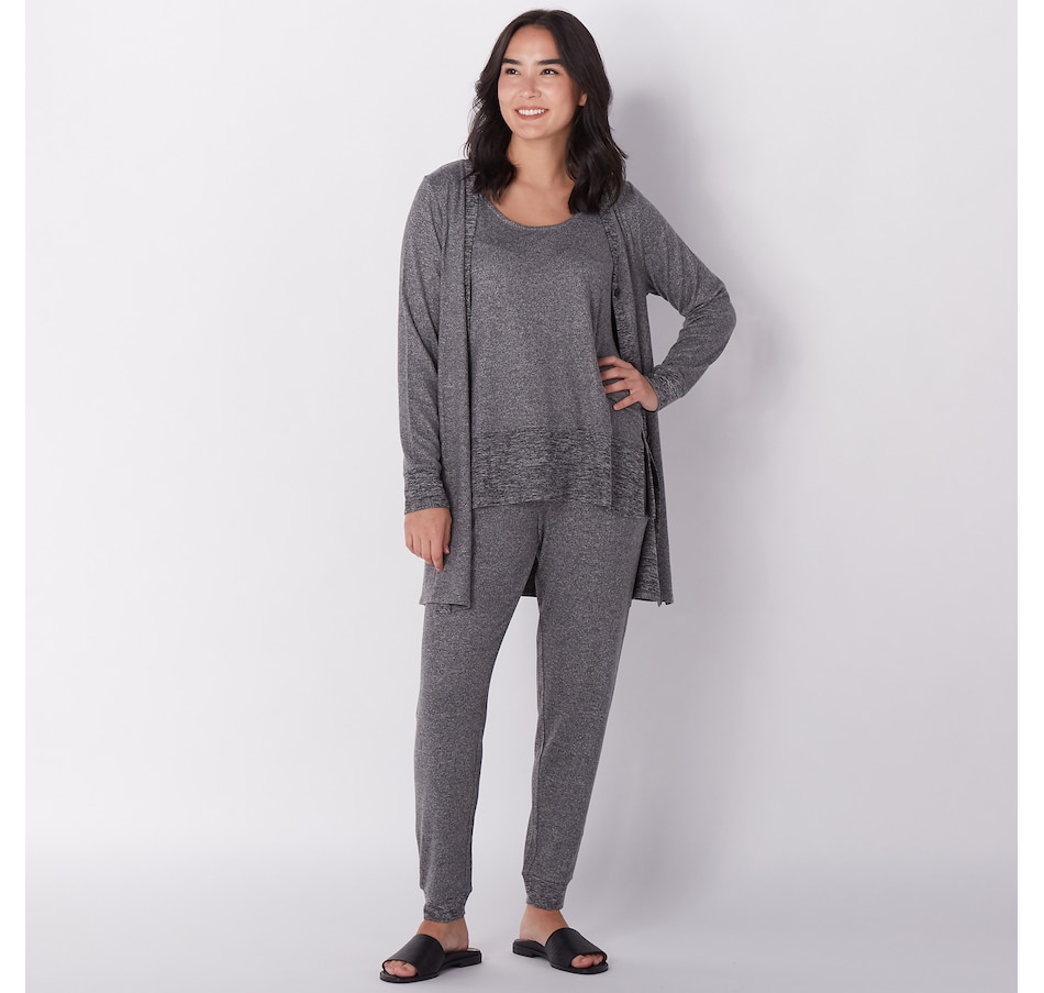 Cuddl Duds Regular Seriously Soft Sweater Knit 3 Pc Lounge Set