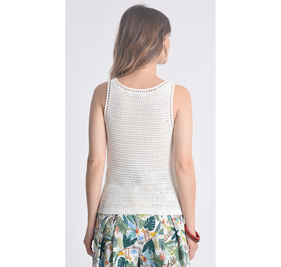 Clothing & Shoes - Tops - T-Shirts & Tops - Molly Bracken Crochet Tank -  Online Shopping for Canadians