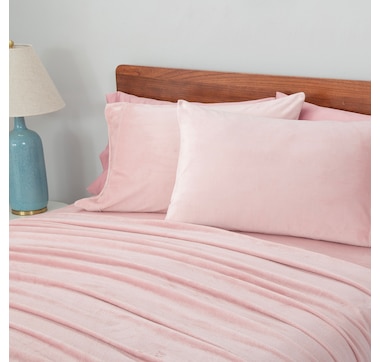 Berkshire Blankets VelvetSoft Solid Sheet Set with Extra Satin Cases