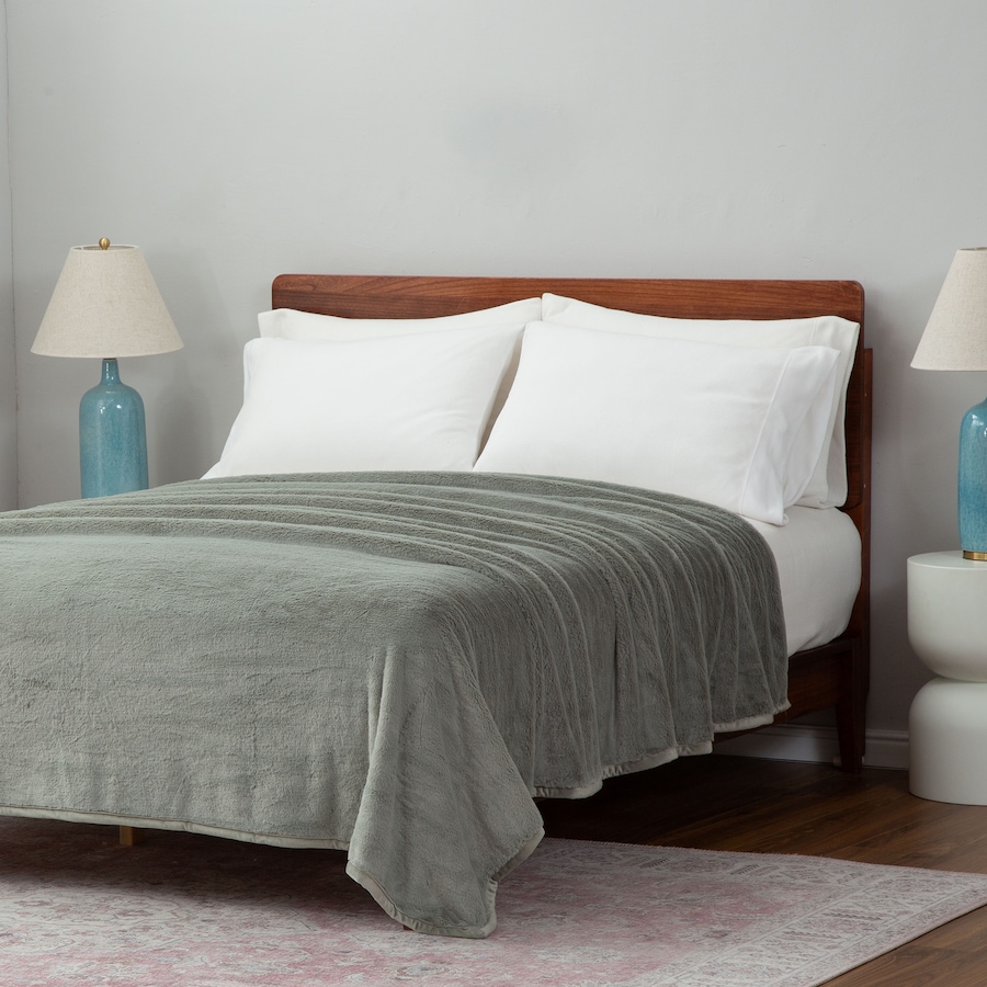 Image 219707_SAG.jpg, Product 219-707 / Price $34.99 - $51.99, Berkshire Blanket Grace Faux Fur Blanket from Berkshire on TSC.ca's Home & Garden department