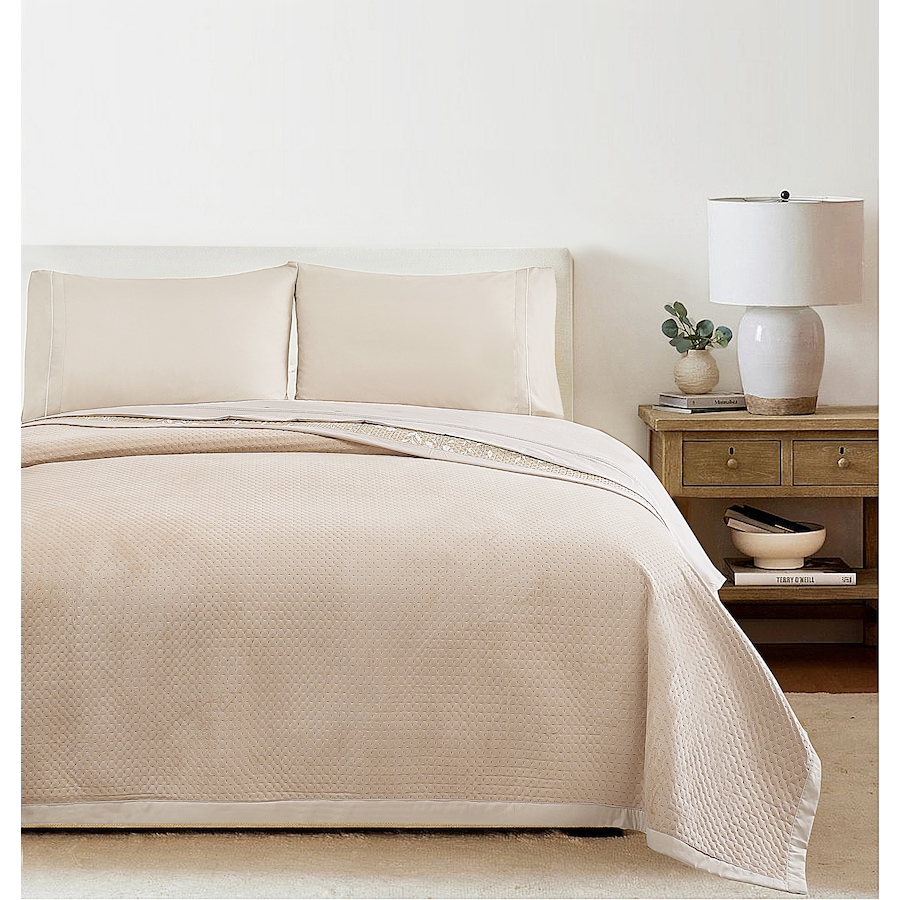 Image 219713_SAN.jpg, Product 219-713 / Price $49.99, Claro Living Home Plush Waffle Blanket from Claro Living Home on TSC.ca's Home & Garden department