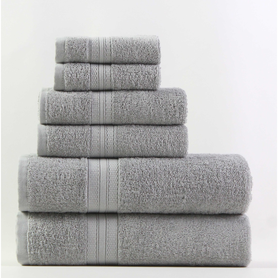 Image 219716_GRY.jpg, Product 219-716 / Price $28.88, Claro Home Combed Cotton 6-Piece Terry Towel Set from Claro Living Home on TSC.ca's Home & Garden department
