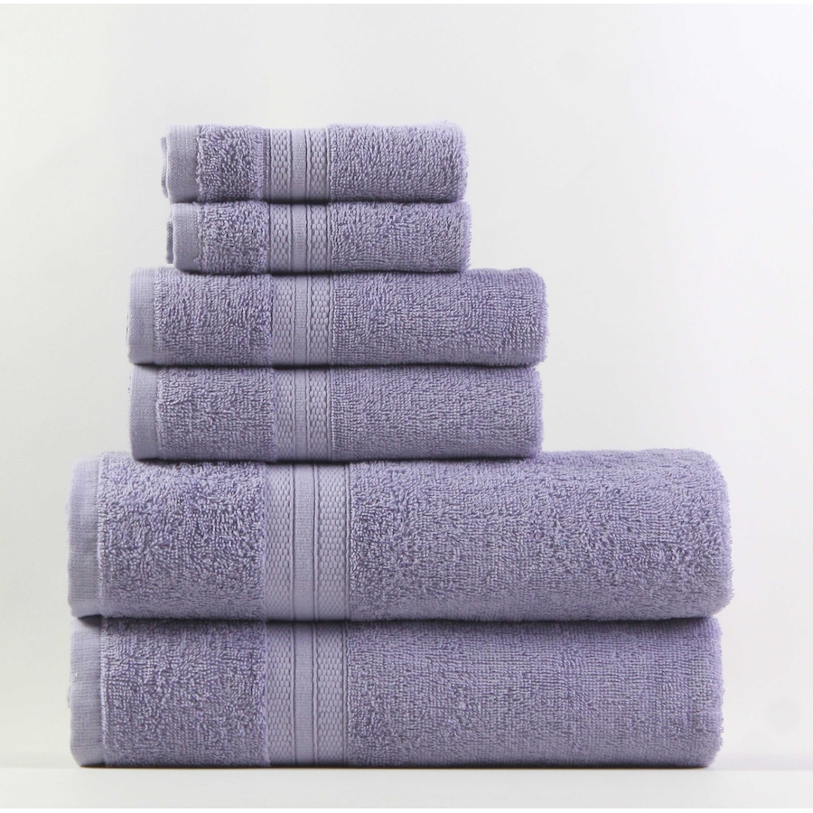 Image 219716_PUR.jpg, Product 219-716 / Price $28.88, Claro Home Combed Cotton 6-Piece Terry Towel Set from Claro Living Home on TSC.ca's Home & Garden department