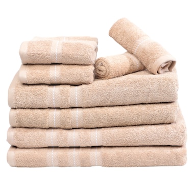 Home Suite Jono Cotton 6-Piece Towel Set plus Two-Pack of Bonus Bath Sheets