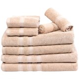 Home Suite Jono Cotton 6-Piece Towel Set plus Two-Pack of Bonus Bath Sheets