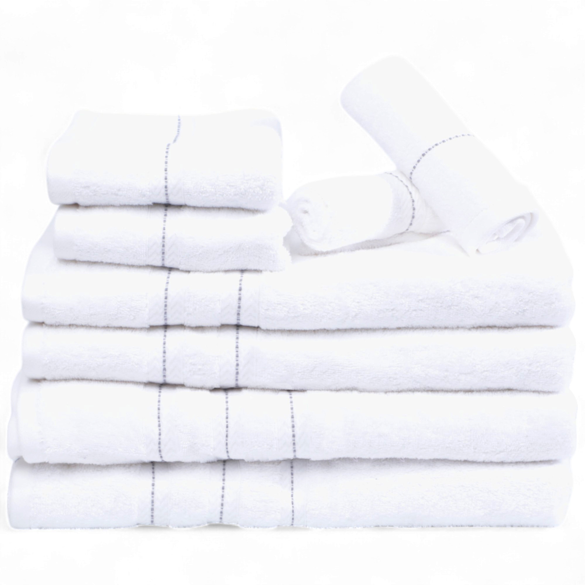 Home Suite Jono Cotton 6-Piece Towel Set plus Two-Pack of Bonus