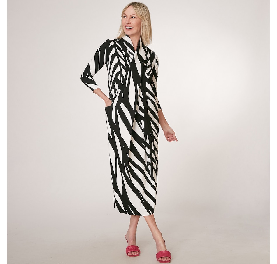Image 219781_BKIV.jpg, Product 219-781 / Price $139.88, Brian Bailey Draped Viscose/Cotton Dress from Brian Bailey on TSC.ca's Clothing & Shoes department
