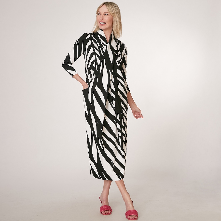 Image 219781_BKIV.jpg, Product 219-781 / Price $82.33, Brian Bailey Draped Viscose/Cotton Dress from Brian Bailey on TSC.ca's Fashion department