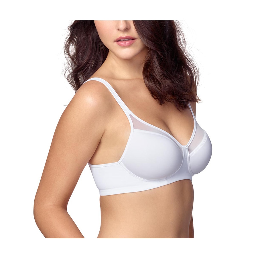 Wonderbra 3440 Breathable Comfort 42 D White Wire Free Convertible Straps  New