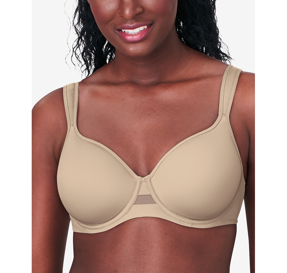 Bali Live It Up Seamless Underwire Bra (Black-40DD) at  Women's  Clothing store