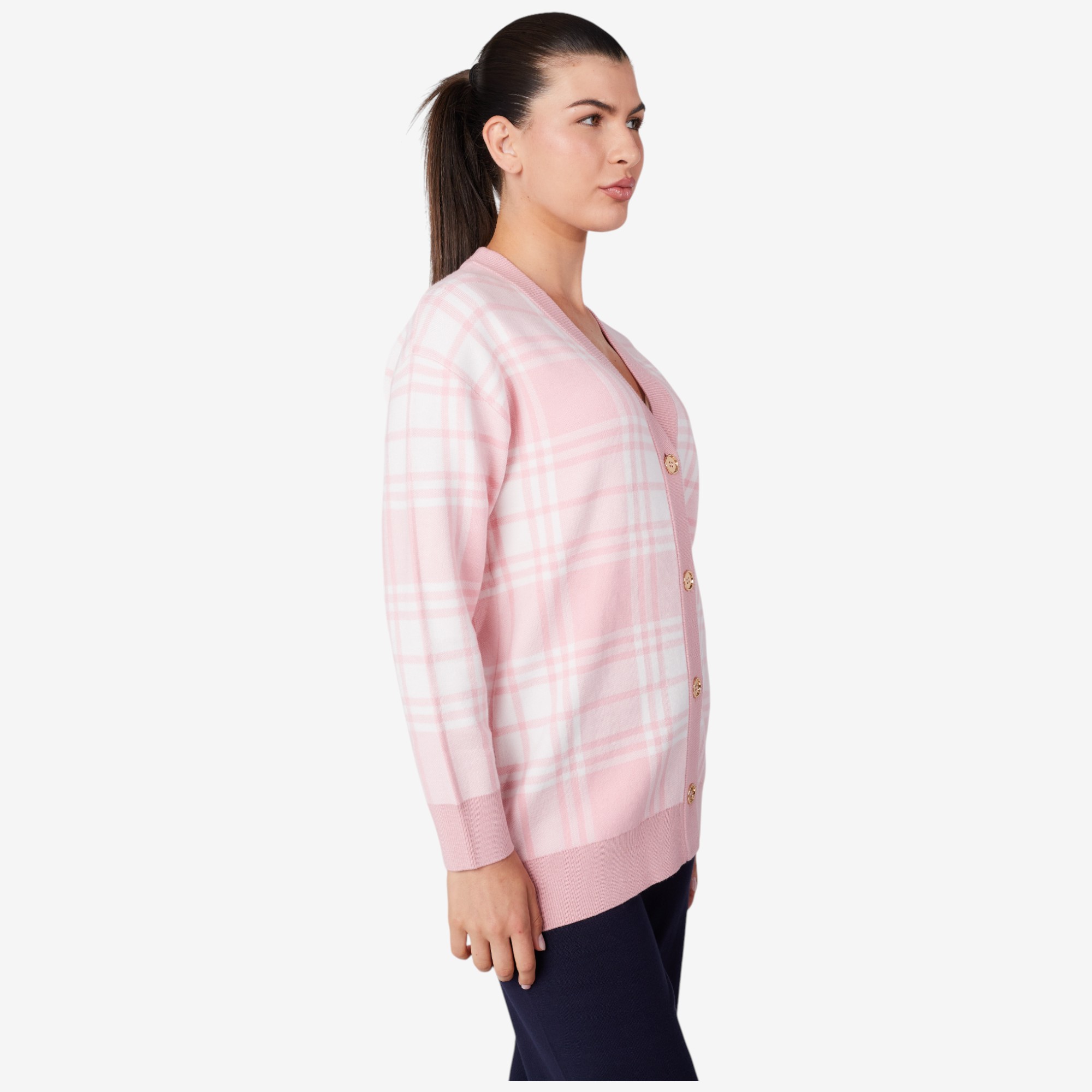 Isaac Mizrahi The Tribeca Jacquard Sweater Cardigan - TSC.ca