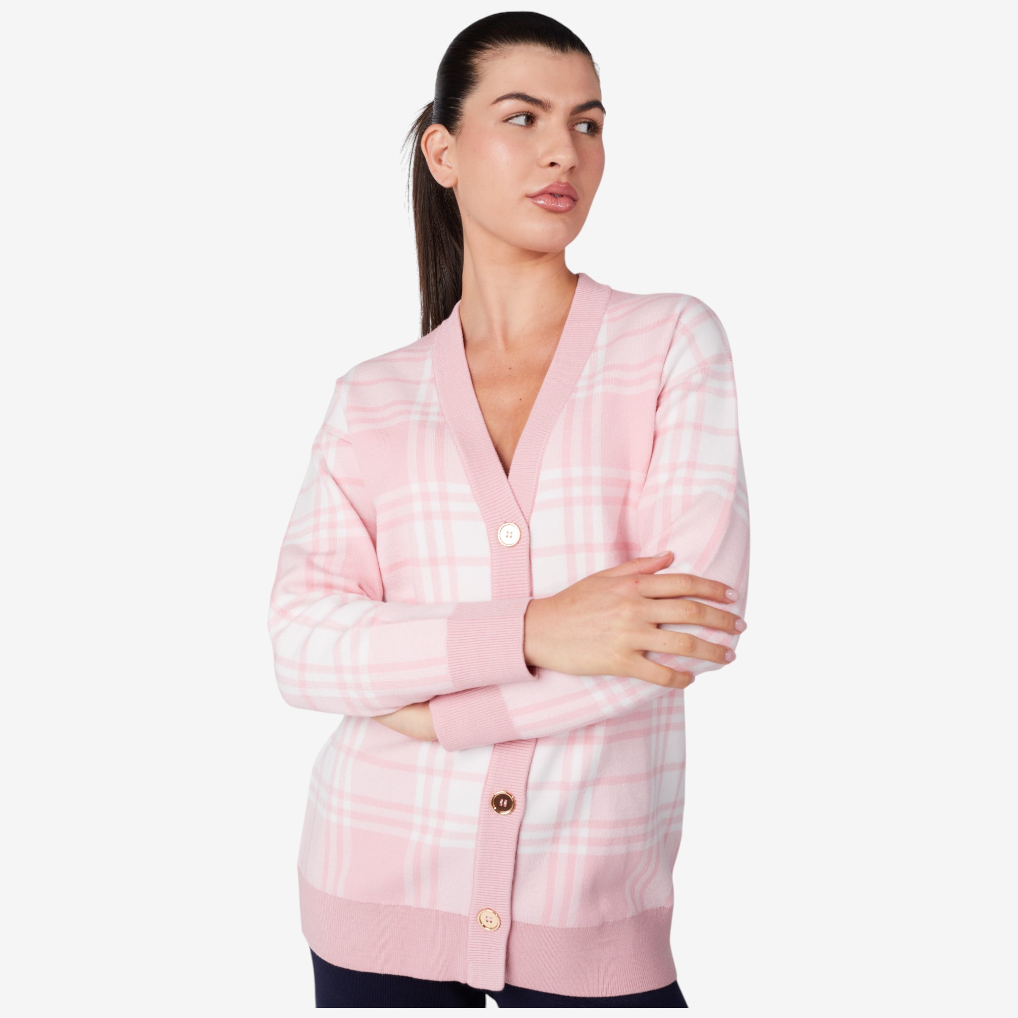 Isaac Mizrahi The Tribeca Jacquard Sweater Cardigan - TSC.ca