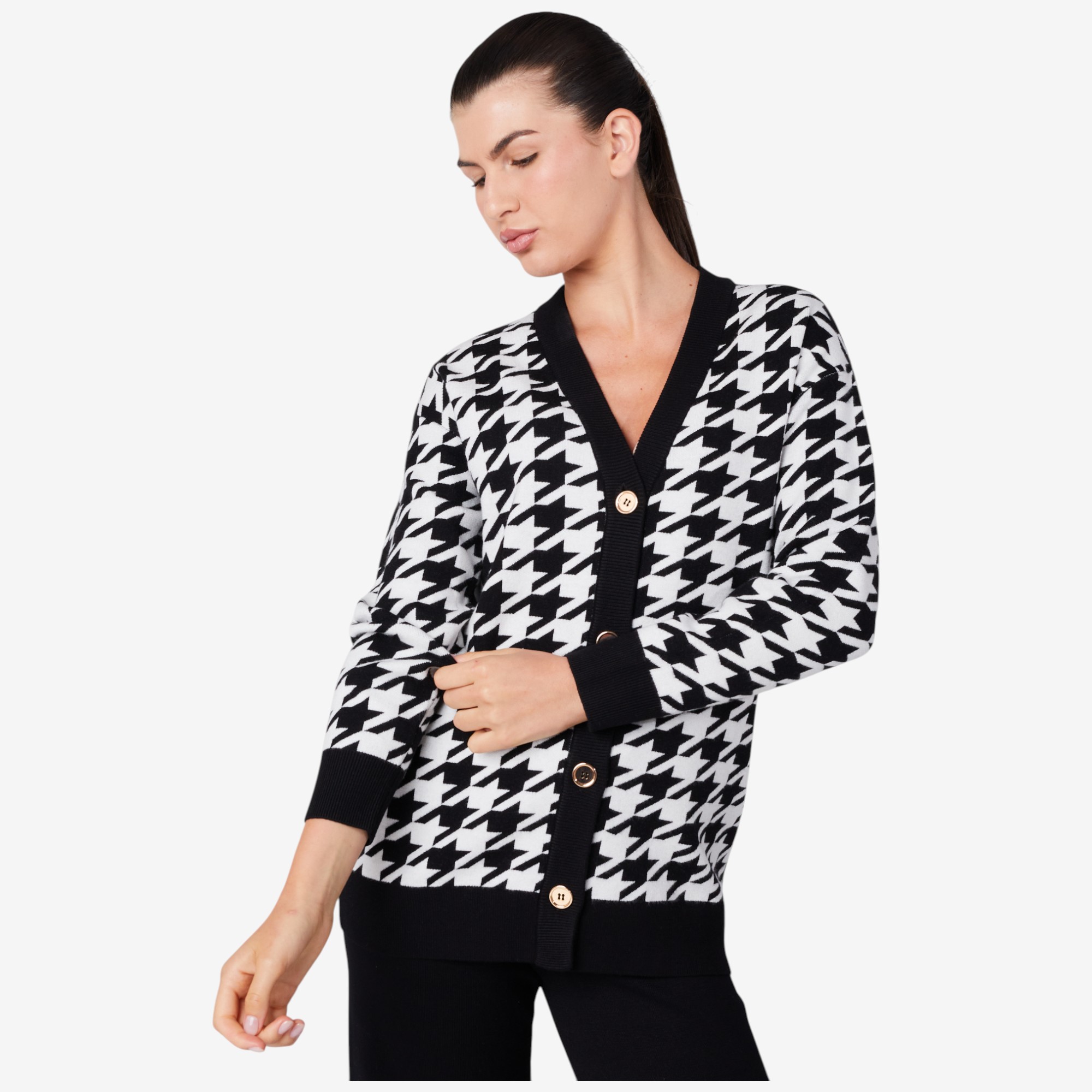 Isaac Mizrahi The Tribeca Jacquard Sweater Cardigan - TSC.ca
