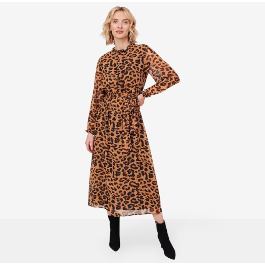 Image 219873_LEP.jpg, Product 219-873 / Price $39.33, Isaac Mizrahi Printed Chiffon Maxi Dress from Isaac Mizrahi New York on TSC.ca's Fashion department