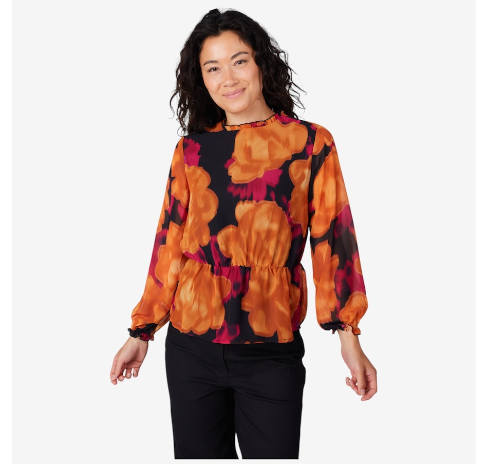 Cardigan Long Isaac Mizrahi Noir Avec Dentelle Et Péplum - Taille XS, Col Ras Du Cou