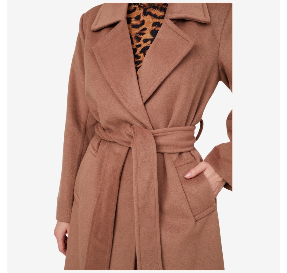 Image 219877_ALTMORE3.jpg, Product 219-877 / Price $170.88, Isaac Mizrahi Wool Blend Belted Wrap Coat from Isaac Mizrahi New York on TSC.ca's Fashion department