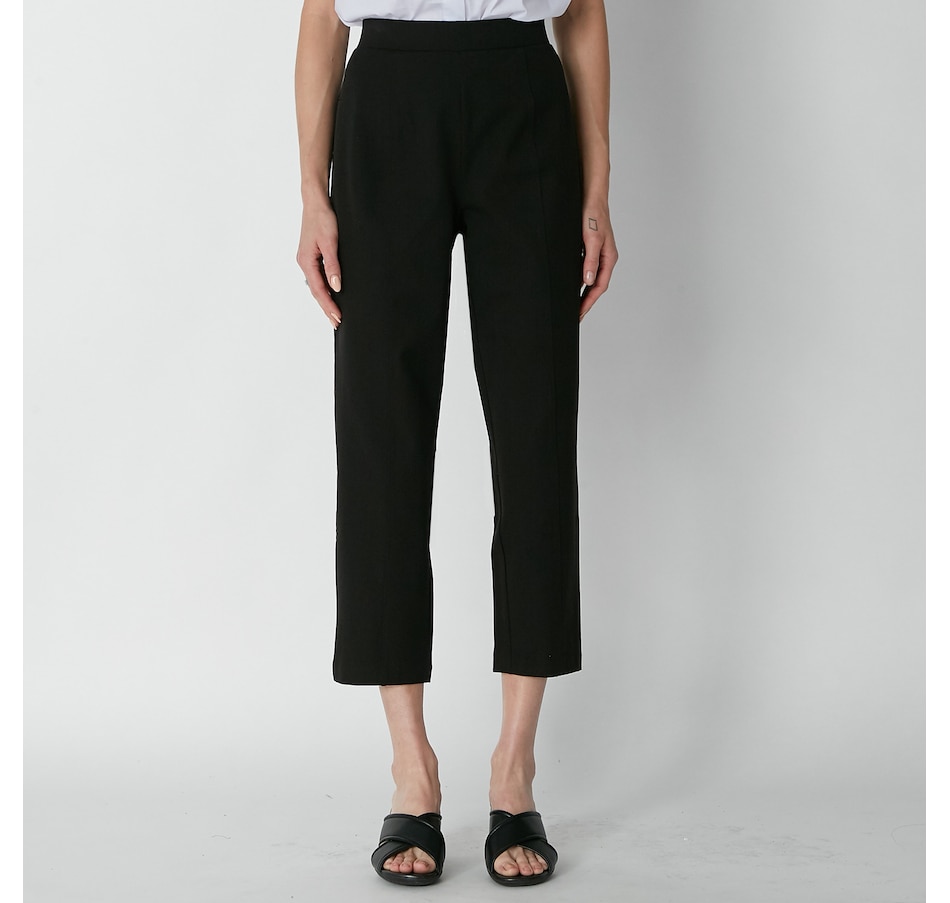 Clothing & Shoes - Bottoms - Pants - Isaac Mizrahi Non Stop Power Stretch Twill  Cropped Wide Leg - Online Shopping for Canadians