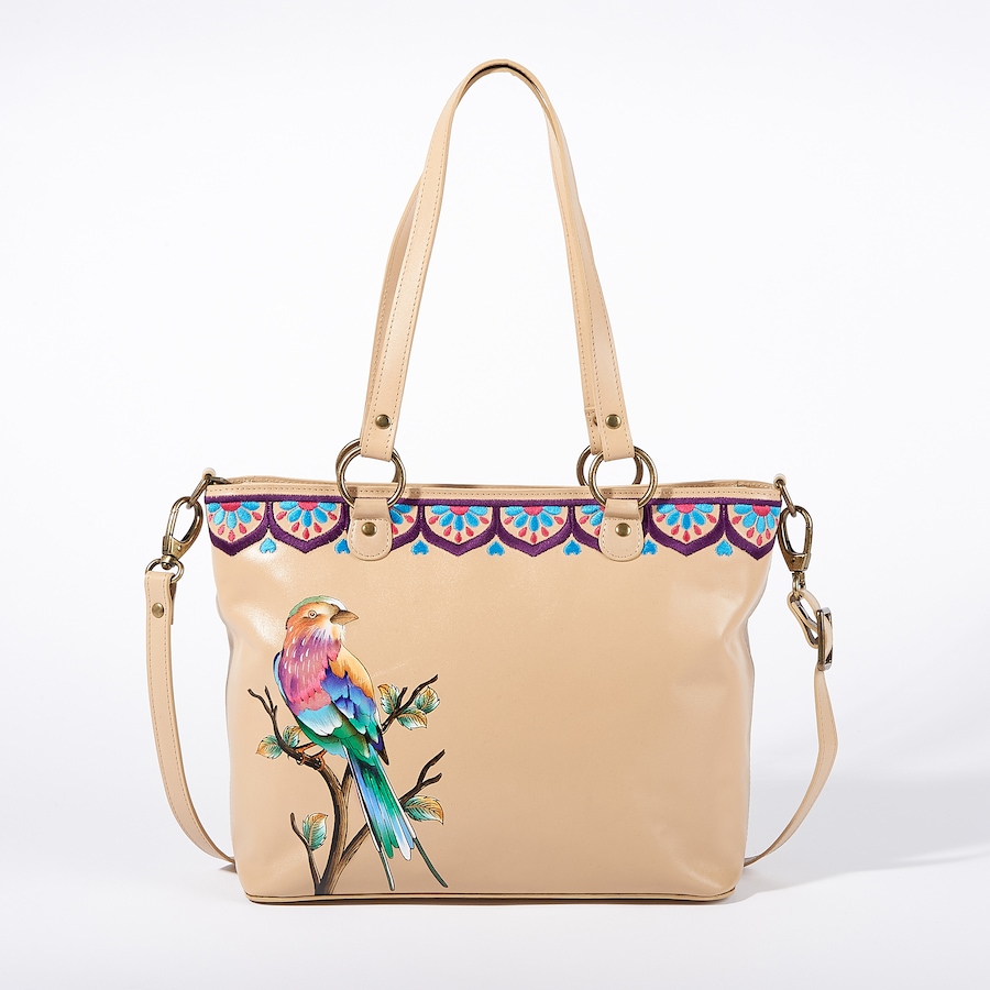 Image 219965_ALTMORE1.jpg, Product 219-965 / Price $149.88, Anuschka Painted and Embroidered Zip Top Tote from Anuschka Handbags on TSC.ca's Fashion department