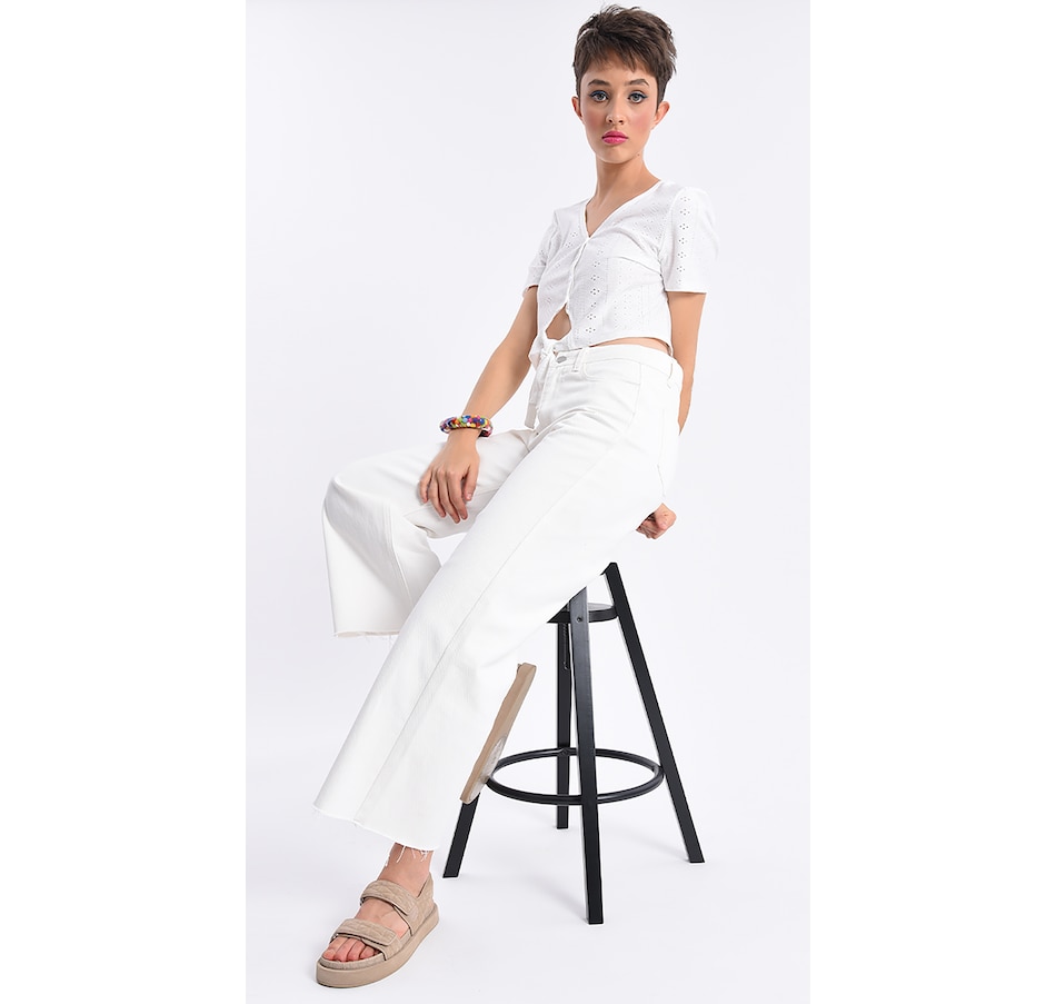 Image 219987_WHT.jpg, Product 219-987 / Price $29.33, Molly Bracken High Waisted Boyfriend Jeans from Molly Bracken on TSC.ca's Fashion department