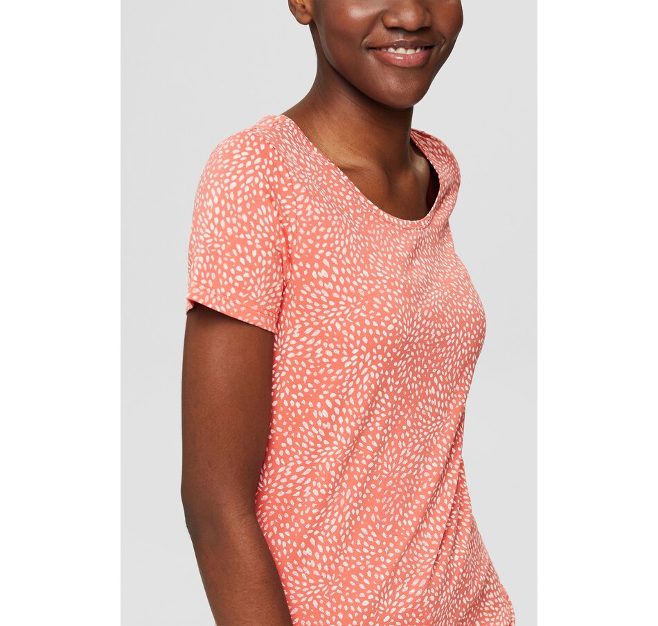 Image 220031_ALTMORE3.jpg, Product 220-031 / Price $11.33, Esprit Printed Stretch Organic Cotton Tee from Esprit on TSC.ca's Fashion department
