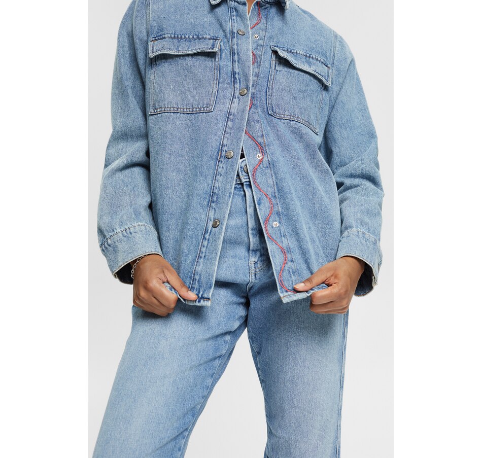 Image 220035_ALTMORE2.jpg, Product 220-035 / Price $39.33, Esprit Recycled Denim Shacket from Esprit on TSC.ca's Fashion department