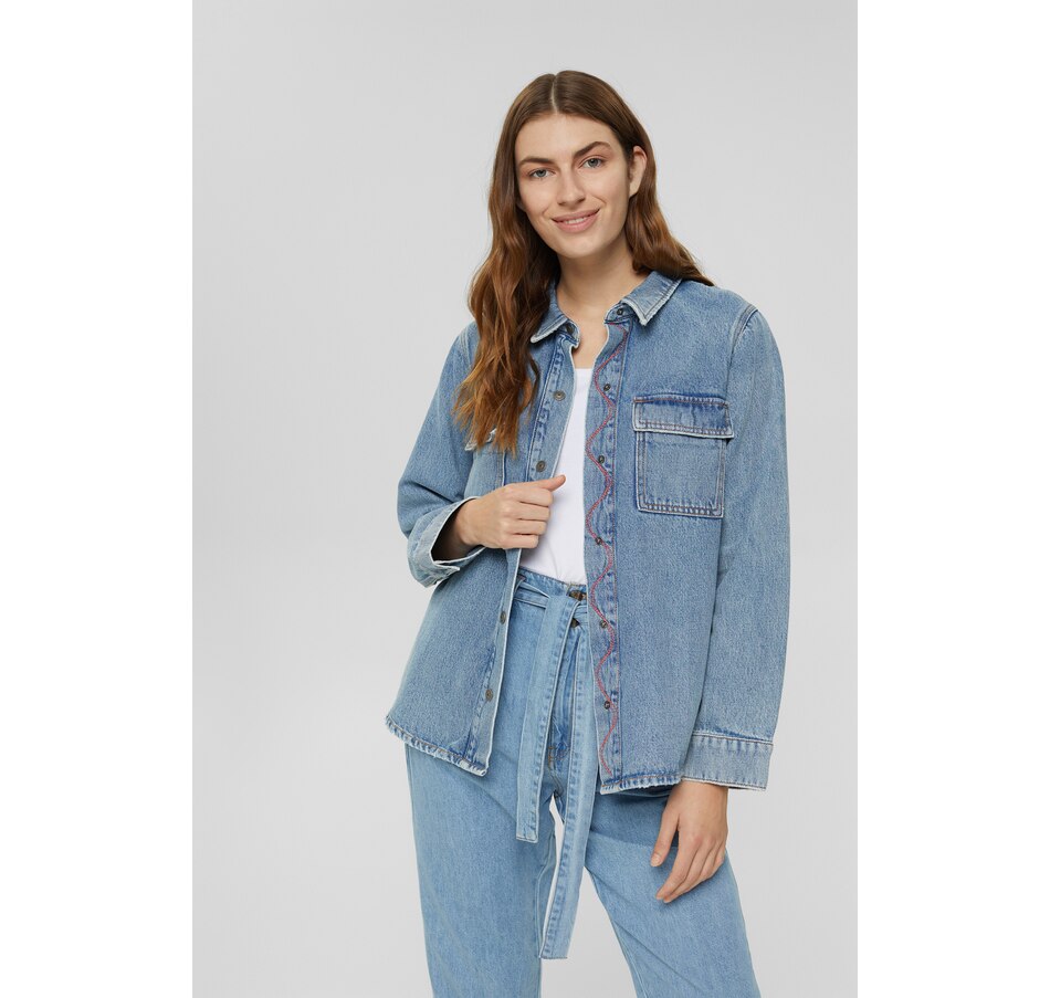 Image 220035_ALTMORE4.jpg, Product 220-035 / Price $39.33, Esprit Recycled Denim Shacket from Esprit on TSC.ca's Fashion department