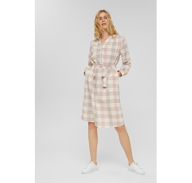 Esprit Check Belted Dress